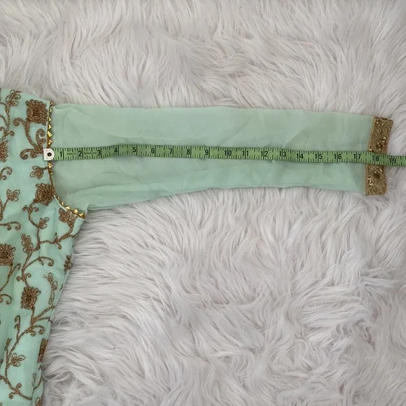 Mint Green Sharara - Picture 7 of 13